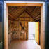 Shed reused as entrance lobby