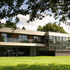 The original building has been over-clad in timber