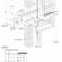Exploded isometric and key elevtion
