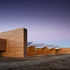 Locally sourced untreated larch cladding