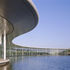 Curved glazed facade