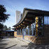 Curving classroom exterior