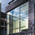 The other facades are finished in hand-made glazed tiles in rich deep blues which are reminiscent of the mathematical tiles that are used in many local buildings