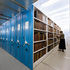 There are three floors of conditioned archive storage - 10,000 metres of linear shelving on rolling racks