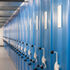 There are three floors of conditioned archive storage - 10,000 metres of linear shelving on rolling racks