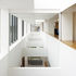 An atrium provides light to every floor