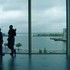 The top-floor library offers panoramic views of the varied site