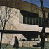 The strong concrete shape was designed to be the focal point of a new civic square