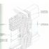 Isometric of brick arch on elevation