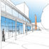 Sketch: Social Sciences and Cultural Studies entrance