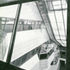 Looking out from third gallery level, showing the inclination of the glass and the battering back of the parapet top for betterdownward views
