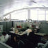 Internal view of top floor with arched curtain wall