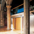 The servery, kitchen and WC pods beneath the platform