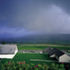 View from above, the grass roof blends with the hilllside