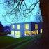 East house from the slope before the heathland starts. The glass panel in the terrace is a rooflight to the pool