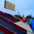 Insertion of roof panels