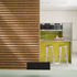 Stainless-steel island and kitchen/storage units
