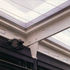 View of the air cushion roof over the entrance