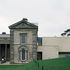 Close up of east front with Adam colonnade to the left and glazed linking of Stanton Willliams