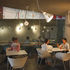 The cafe near the main entrance, which has views to Deptford Creek