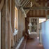 The barn is lined in a fireproof birch ply. Locally produced clay paviours have been used for the floor in the main living and kitchen area