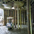 Baptistry supported on props