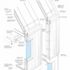Isometric of roof, gutter and wall