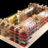Model with spaces colour coded