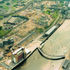 Aerial view of the bridge and the surrounding area including the Baltic and Sage