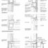 Detailed sections: glazed screen and door