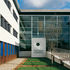 Contrasting external materials on the facade