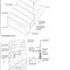 From top: Key section through staircase and lift shaft; Key plan of staircase and lift shaft