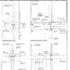 Detail section through fin wall, detail section through precast concrete, detail cross-section through fin wall, detail plan at fin wall and crosswall