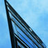 Sharp angled edge of building