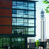 Common room facilities occupy the west-facing prow