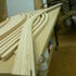 Curved ash staves