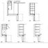 Kitchen cupboard cross sections