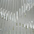 Close-up of the acrylic screen wall
