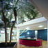 The reception area links the two pavilions