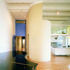 Show flat with central core containing bathroom and storage