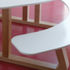 Bespoke furniture by Andrew Stafford includes bench and table units for informal teaching in the break-out spaces