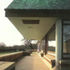 Side view of cantilevered roof overhang