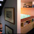 View from mezzanine down to kitchen