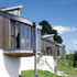 The lounges at the ends of the residential groups cantilever toward the southerly panorama - most walls are retaining