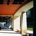 Cloisters around the edge of the new green space