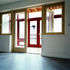 Glazed sunspace to help warm the units