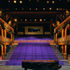 View from the stage set out in conventional style