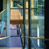 View from head of internal stair with the external timber balcony beyond