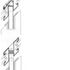 Patent glazing bar details to angled restaurant wall, early (top) and final (bottom) designs