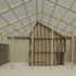 Laser cut model in context of warehouse